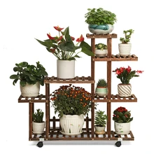Горшечное растение балкон гостиная мясистый цветок стеллаж Многоэтажный земли цветочный горшок полки подоконник твердой древесины