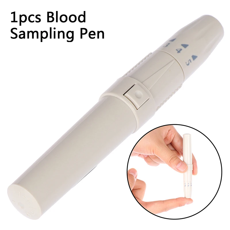 1 шт., медицинский прибор для забора крови, ручка в форме ланцета, регулируемое устройство для определения уровня глюкозы в крови для сахарного диабета, для пожилых людей