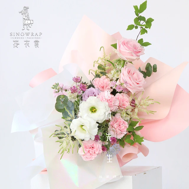 Waterproof Paper Wrapping Flowers  Waterproof Paper Flower Bouquet - 20pcs  - Aliexpress