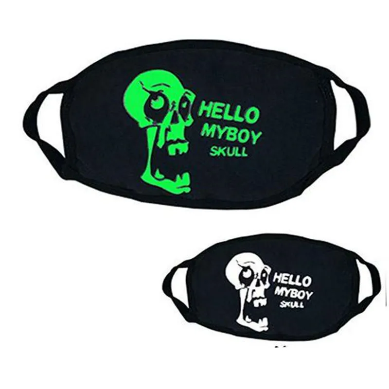 

Unisex Cosplay Halloween Party Outdoor Cool Luminous Anti Dust Cotton Mouth Mask Motorcycle Mask Masks Face Mask Motorcycle