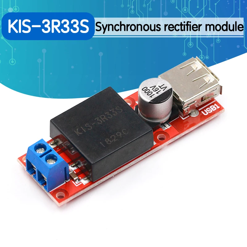 5V USB выходной преобразователь DC 7V 24V до 3A понижающий модуль KIS3R33S KIS 3R33S|Запасные