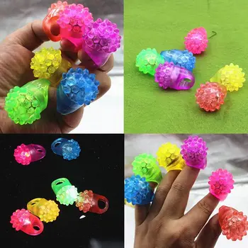 

LED Finger Lights Ring Glowing Soft Colour Lamps Wedding Celebration Festival Party Concert Decor For Kid Toy