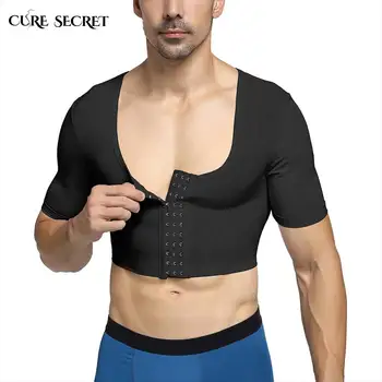 

CURE SECRET Men's Slimming Body Shapewear Cropped Shapewear Slim Vest Belly Control Posture Shaper Slim Waist Cincher Underwear