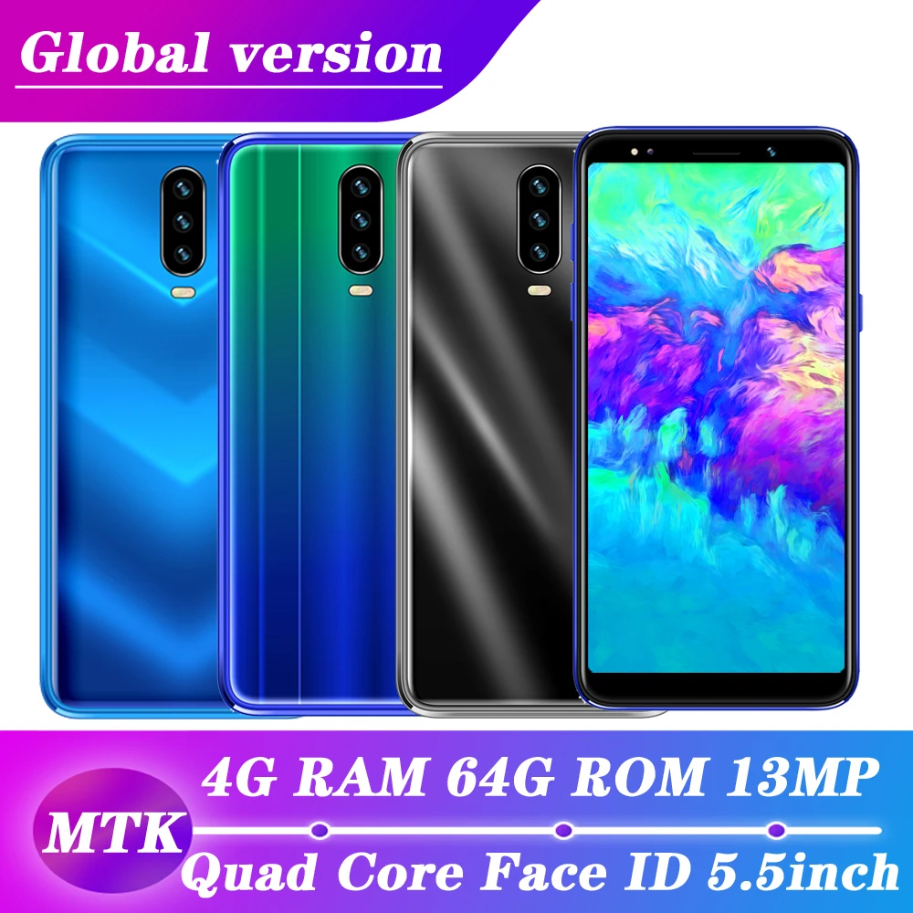 Мобильный телефон Global M21 4 Гб ОЗУ 64 ПЗУ Celulares 5 дюймовый экран камера 13 МП смартфоны