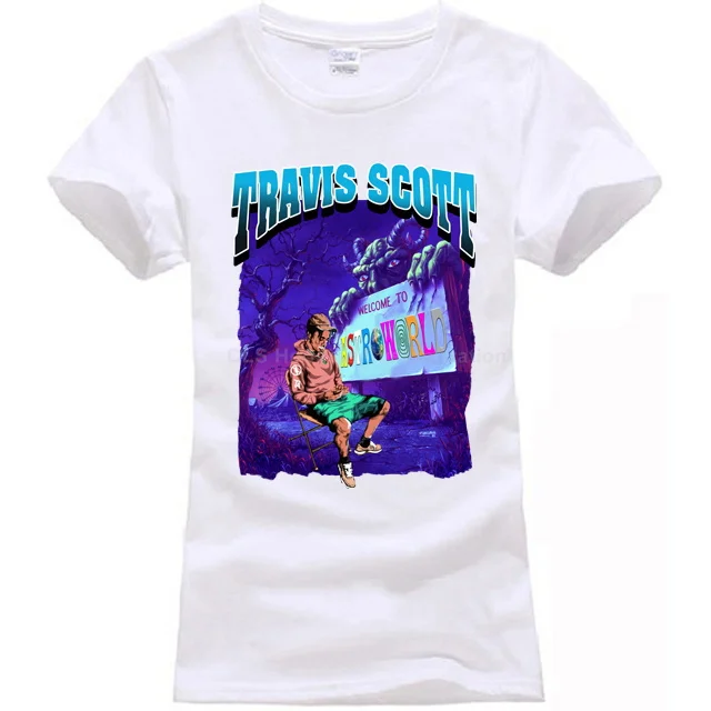 Travis Scott Astroworld T Kemeja Tee 