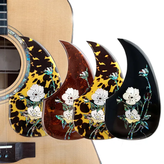 Thicken Acoustic Guitar Pick Guards Inlay Celluloid Self-adhesive  Scratch Plate guitarra Accessories