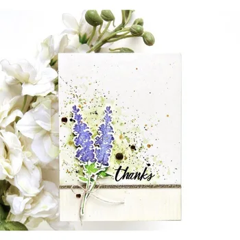

2020 New Lavender Plant Metal Cutting Dies Scrapbooking For DIY Paper Making Embossing Decorative Stencil Card Craft Stamp Set