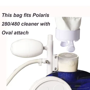 

2pcs Replacement Pool Cleaning Zipper Bag Filters For Polaris 360 And 380 Tool
