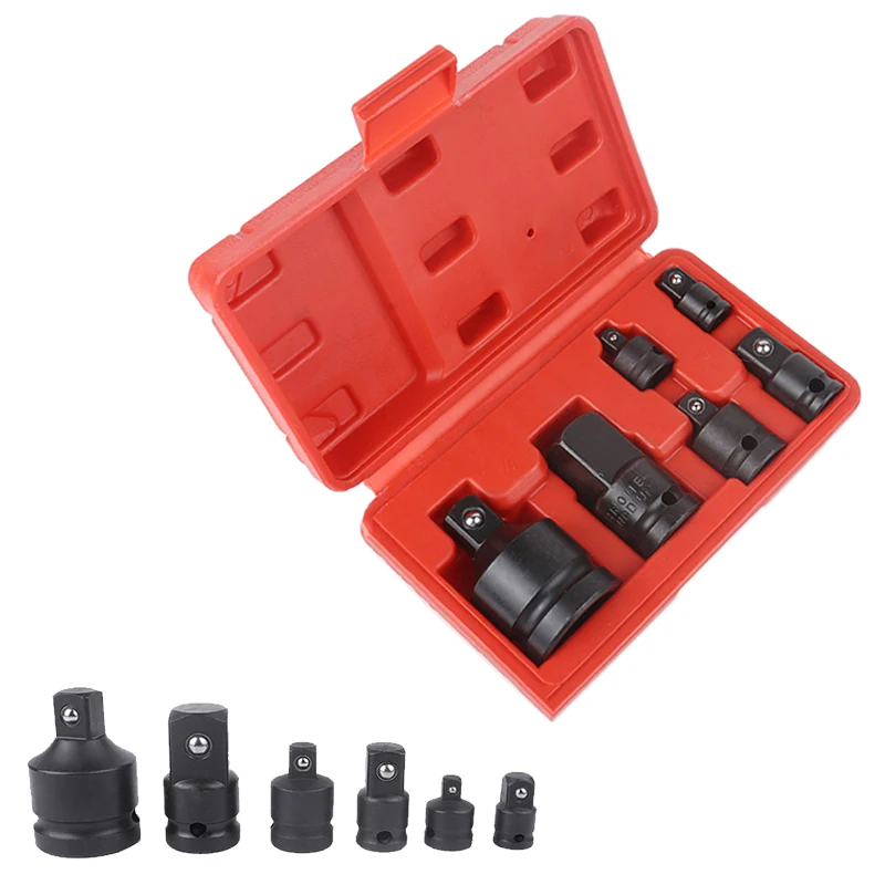 

6pc/set Ratchet Wrench Socket Adapter Spanner Keys Set Socket Converter Drive Reducer Air Impact Ratchet Wrench