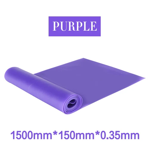 Yoga Elastic Resistance Bands Training Expander Stretch Fitness Rubber Bands Gym Elastic Bands Sports Workout Equipments - Цвет: purple