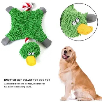 

High Quality Pet Dog Cat Plush Squeak Sound Dog Toys Rope Knot Hunting Fetch Chew Plush Doll for Small Medium Dogs
