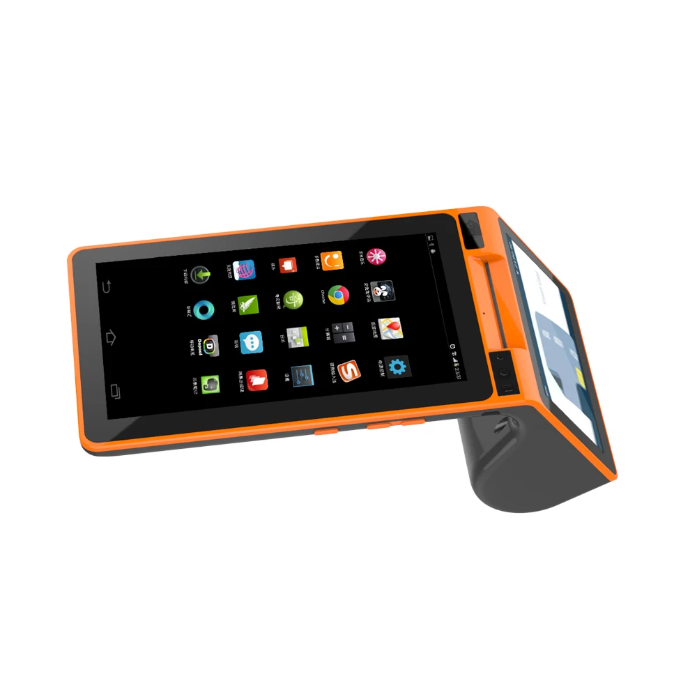 3g двойной экран все в одном оплата Android POS терминал с Bluetooth/NFC/термопринтер
