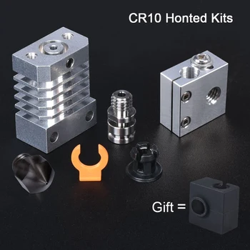 

CR10 Heatsink Hotend Kits All Metal Upgrade For Ender3 3D Printer MK8 Nozzle Heat Break CR10 Titan Heat Break 3D Printer Parts