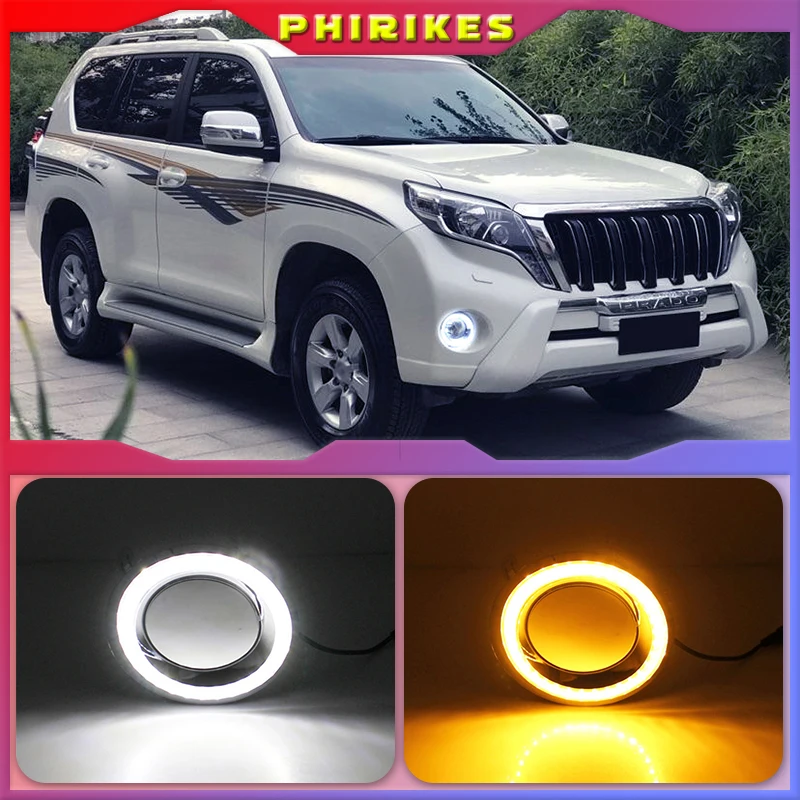 

DRL for Toyota Land Cruiser 2700/4000 Prado 150 FJ150 LC150 2014 2015 LED Daytime Running Light Bumper Fog Lamp 2pcs