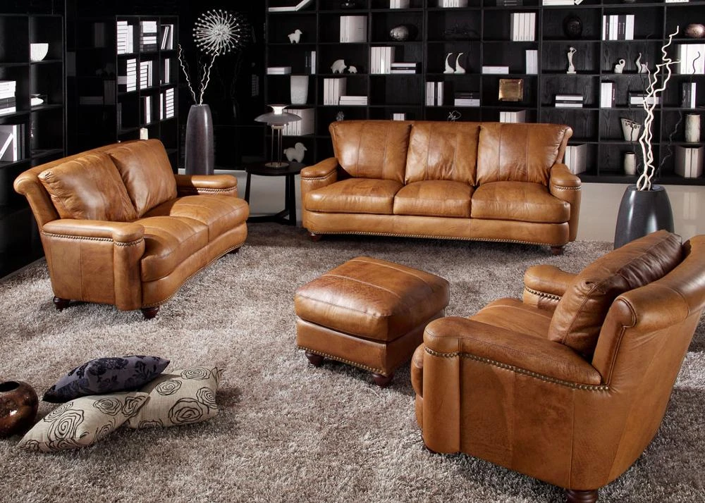 Modern Sofa Set For Living Room Furniture With Genuine Leather Italian  Leather Sofa 3 Pcs Antique Sofa Set - Living Room Sofas - AliExpress