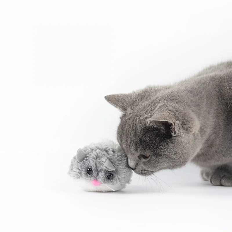 Новинка 1 шт. игрушки для кошек Тяговая цепь шок встряхивание интерактивный питомец игрушки для кошек крыса искусственный мех