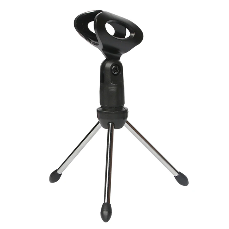 Mini Portable Table Tops Microphone Tripod Zinc Alloy Mic Stand Bracket
