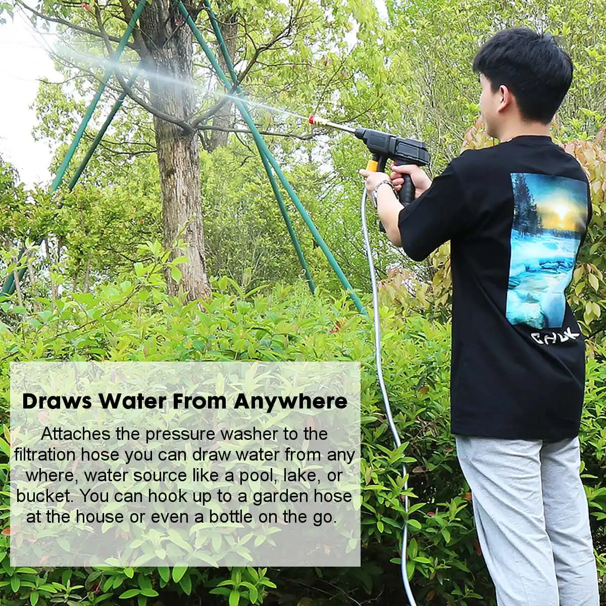 高圧洗浄機用洗浄ガン JJG-100-30 ストップ機能 900mmランス付き