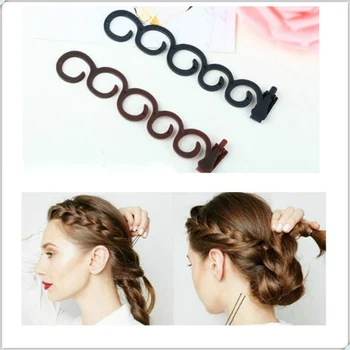 

Women's fashion Hair Claw Clamps Hairpin flower Shape Hair Braiding Hair Clip DIY Hair Styling Hair Braiders Accessories Head
