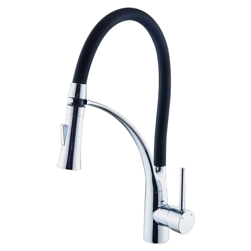  Kitchen TapPull Down Sprayer Kitchen Basin Sink Mixer Tap 360 Degree Rotating Spout Hot and Cold Wa - 4000454904301