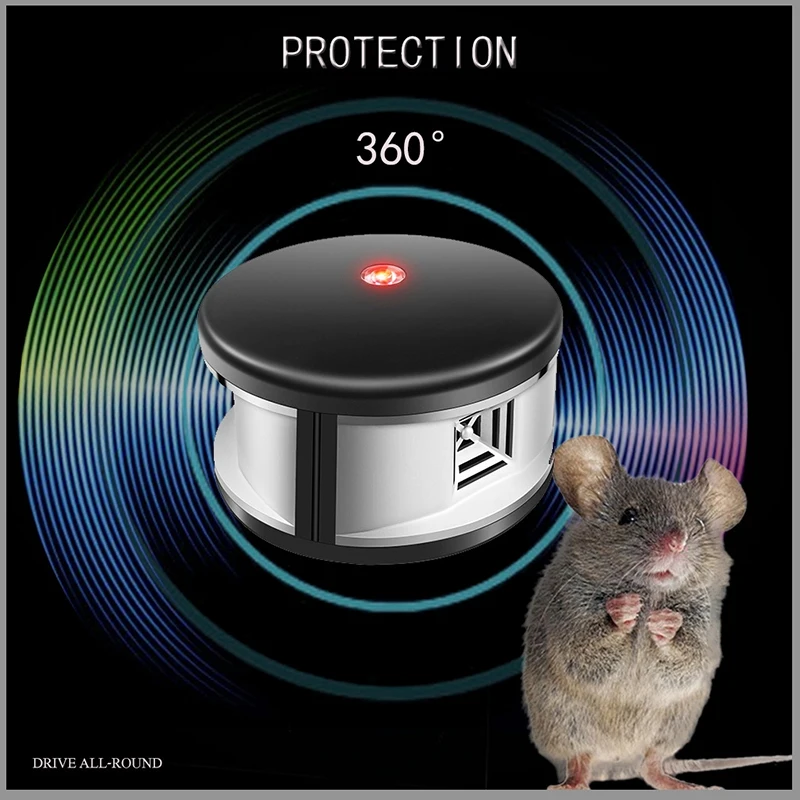 Домашняя 360 градусов ультразвуковая крыса грызунов мышь репелленты для мышей и электронный отпугиватель вредителей US Plug