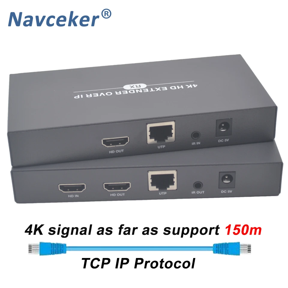 2020 Best 150m H.265 4K HDMI Extender Over IP