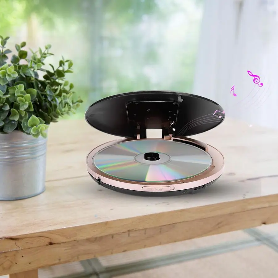 Hott tocador de cd portátil, recarregável, bluetooth