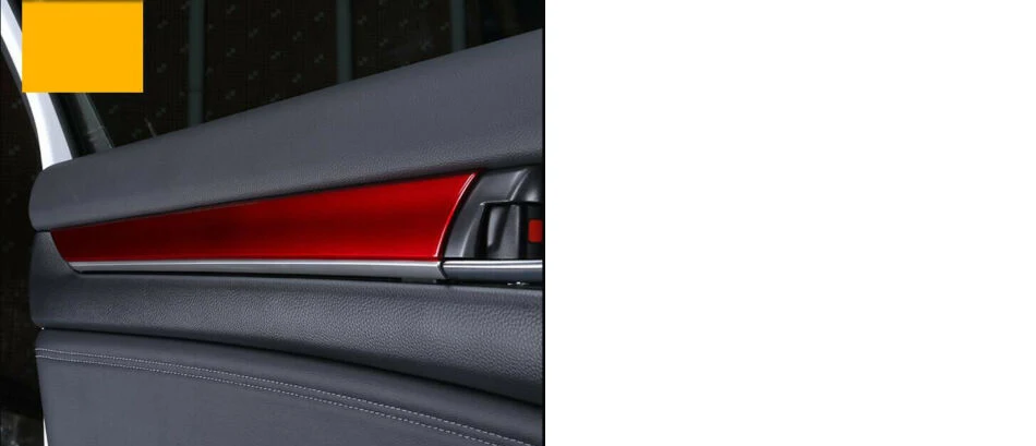 DWCX красный ABS двери салона автомобиля панель полоса крышка отделка ABS Стайлинг украшения подходит для Honda Accord