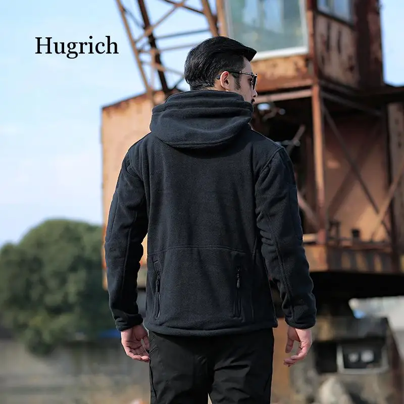 Tactical Army Fleece Jacket Men Warm Thicken Polar Multi-Pocket Military Jacket Winter Outerwear Clothes Hooded Coat