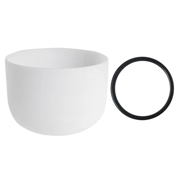

8Inch Note Perfect Sound Chakra Frosted Quartz Crystal Singing Bowl