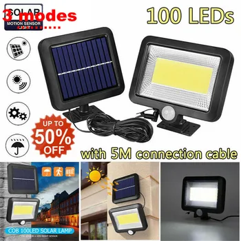 

Outdoor Waterproof LED Solar Light 120/100 Motion Sensor Wireless Solar Power Lamp Garden Wall Yard Deck Security Night Light 3