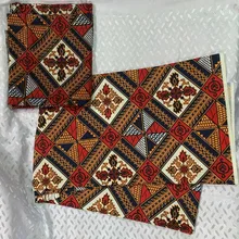 lmitated африканская шелковая атласная ткань воск шифон печать Анкара снег спиннинг дышащий 4 ярдов+ 2 ярдов Африканский шифон воск