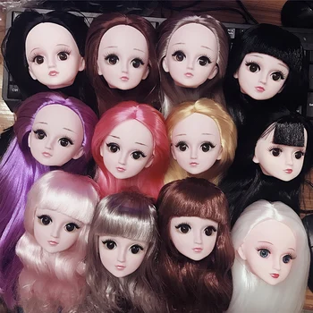 

Fashion BJD 60cm Doll 3D Real Eye 23 Movable Joints Nude Dolls Female Naked Nude Doll Head Body Girls Gift DIY Toy Girls Toys