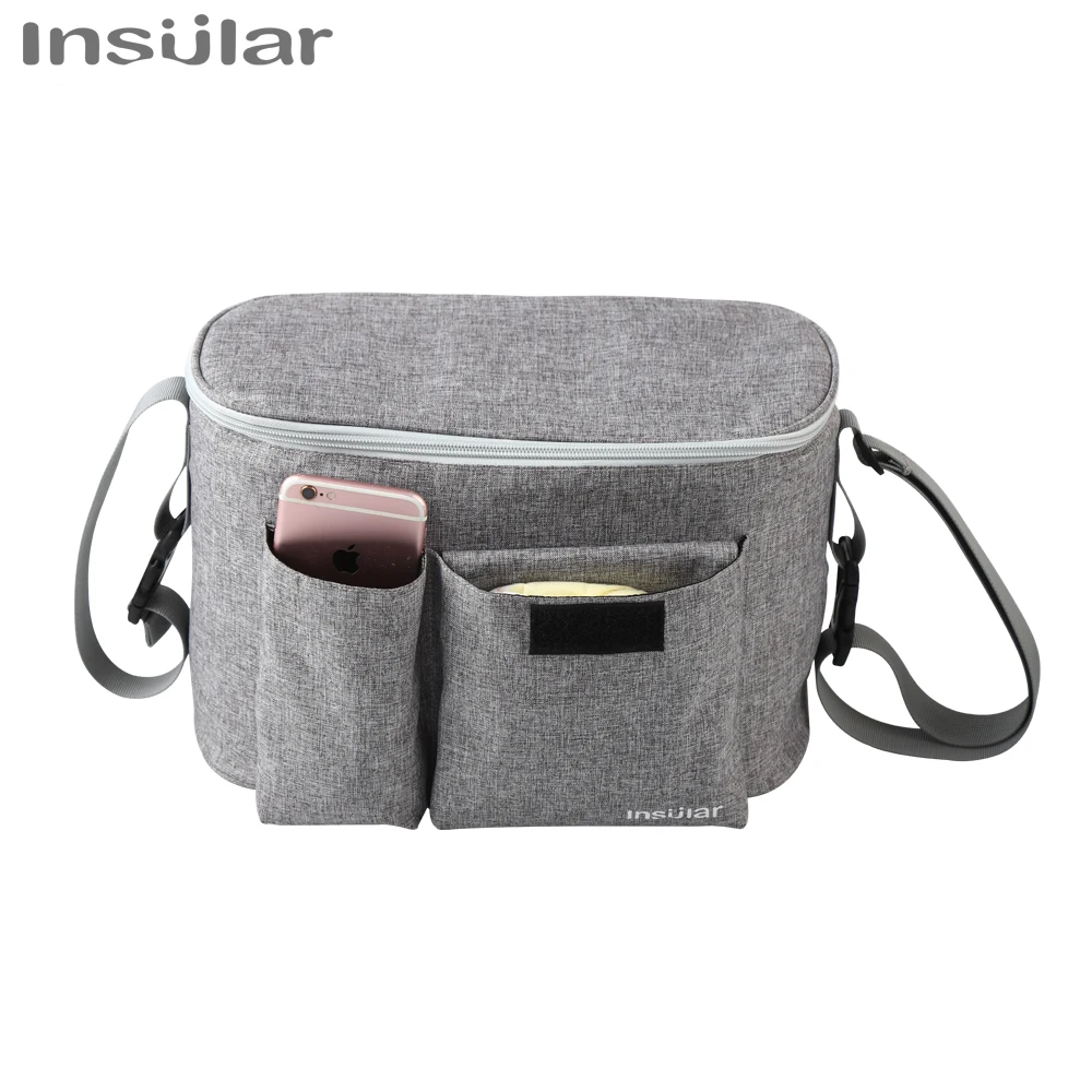 

Nappy Diaper Mummy Bag Baby Stroller Bag Carriage Hanging Basket Storage Organizer Travel Feeding Bottle Stroller Accessories