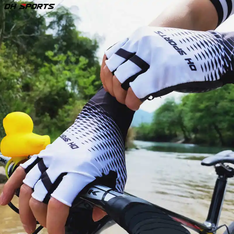 Мужские велосипедные противоскользящие спортивные перчатки, клеевые спортивные перчатки для пальцев, Новые велосипедные спортивные перчатки для женщин летом
