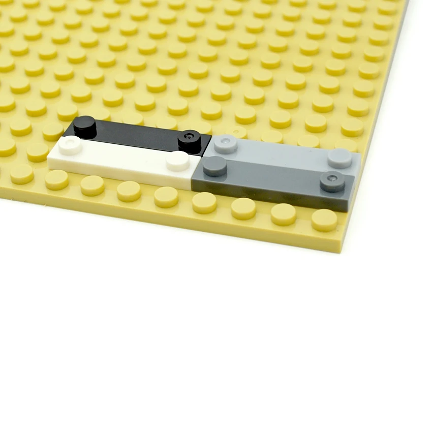 50Pcs 하이테크 MOC 부품 빌딩 블록 플레이트 92593 그루브가없는 2 개의 스터드로 수정 된 1x4 DIY 벽돌 장난감과 호환 가능