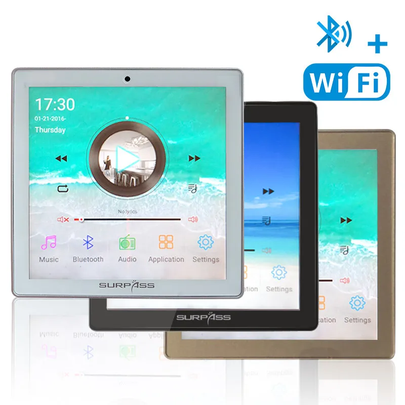Домашний новый мини WiFi Bluetooth Сенсорный экран в стену аудио музыкальный центр