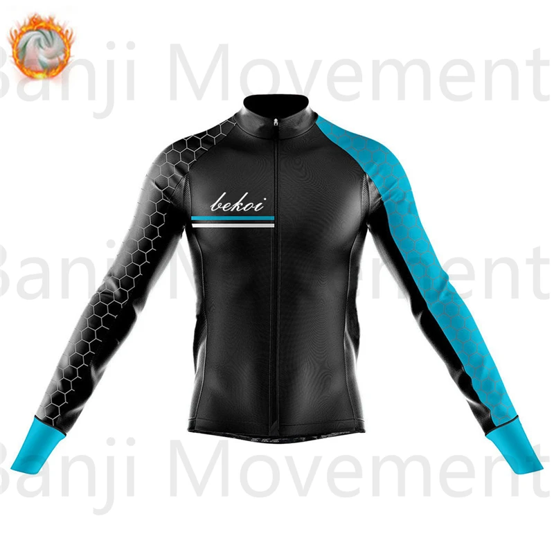 Ropa Ciclismo Invierno зимняя велосипедная Джерси, Теплая Флисовая одежда с длинным рукавом, комплект одежды для велоспорта, одежда для триатлона Mtb