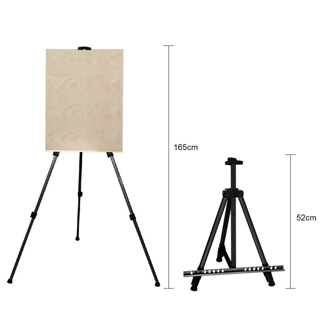 63 inch Artist Easel Height Adjustable Aluminum Alloy Display Easel Sketch  Painting Drawing Stand with Carrying