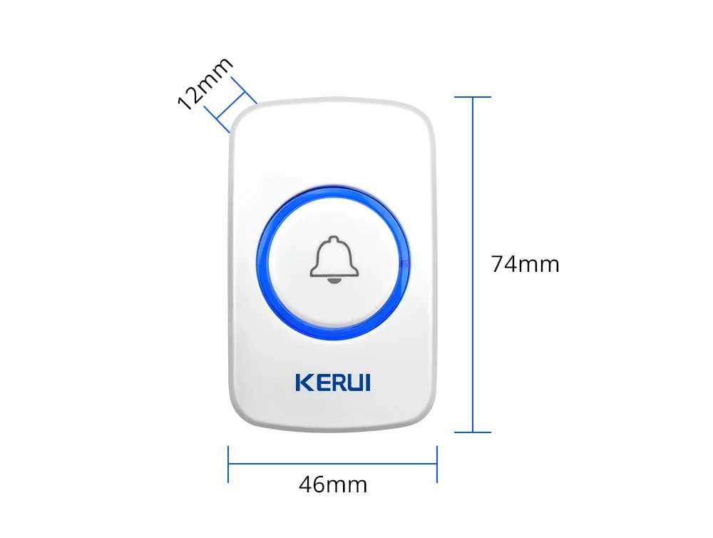 Беспроводная тревожная кнопка Kerui, беспроводной дверной звонок, Аварийная Кнопка для домашней сигнализации, система безопасности, аварийный звонок, дверной звонок