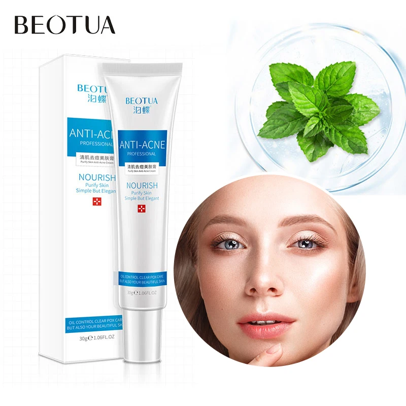 Крем для лица BEOTUA Tea Tree антиакне лечение акне сужение пор коллагеновое удаление
