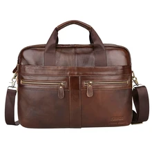 Мужская деловая сумка через плечо, сумка через плечо из натуральной кожи, модная мужская сумка через плечо, 1018