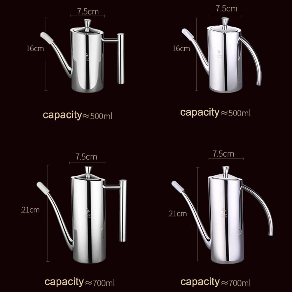 Дозатор для масла и уксуса из нержавеющей стали, бутылка-распылитель для приготовления пищи, бутылка-дозатор для приправ, бутылка для соуса, Кухонный Контейнер для приготовления пищи
