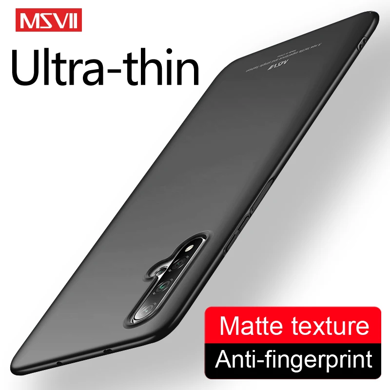 Чехол для Honor 20 Pro Msvii тонкий матовый чехол Huawei Lite 10 i 10i 20s ПК View V20 чехлы | Мобильные