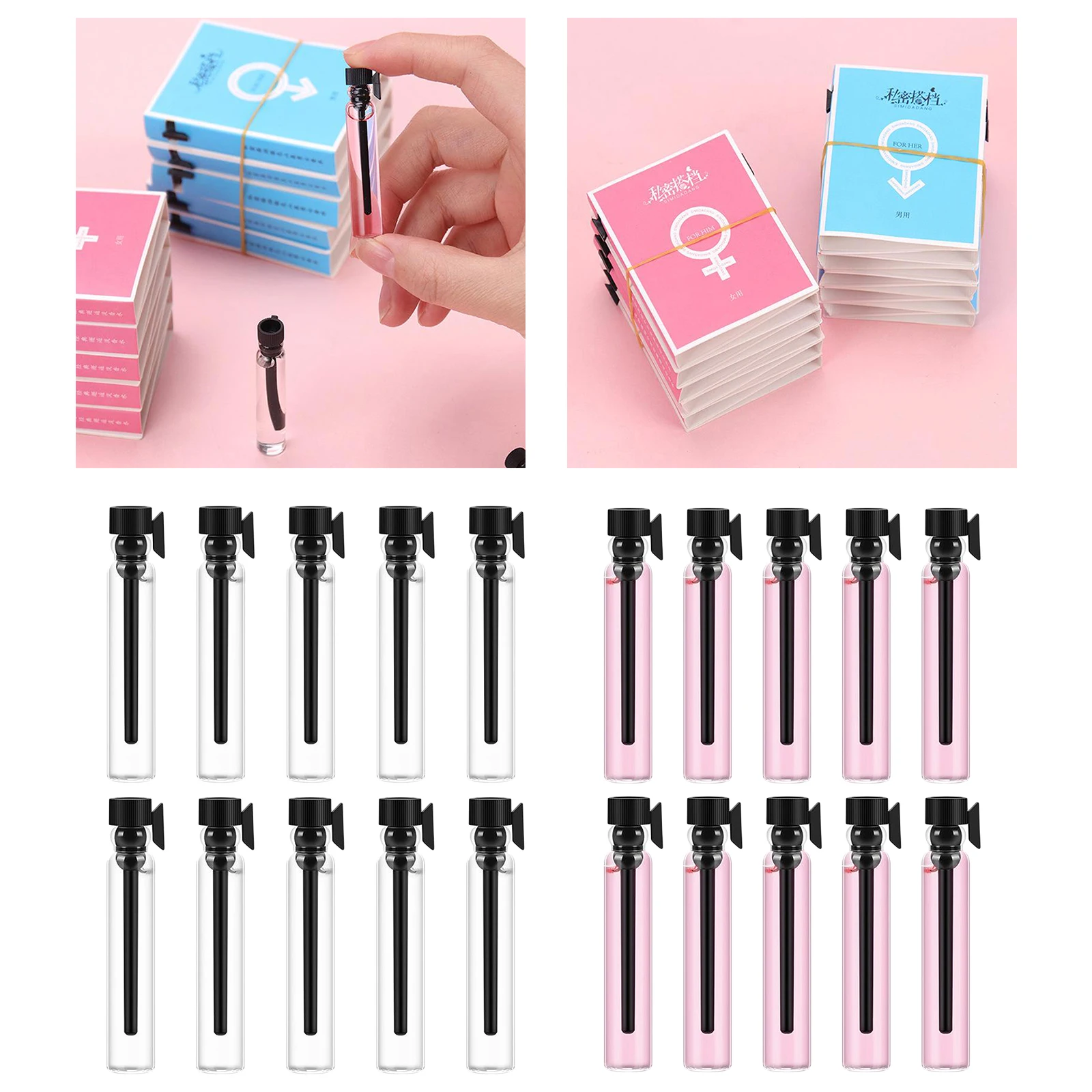 10Pcs 2ml Pheromone Sex Attractant Perfume Fragrance Spray For Him / Her Unisex Pheromone Fragrance Mist Perfume