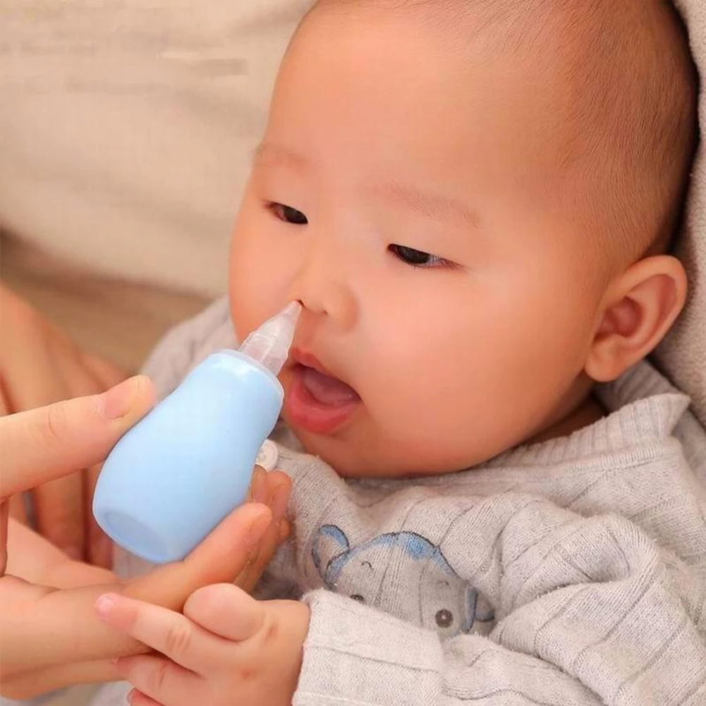 Creative Infant Kids Soft Silicone Nasal Aspirator Vacuum Sucker Nose Mucus Snot Cleaner Pump