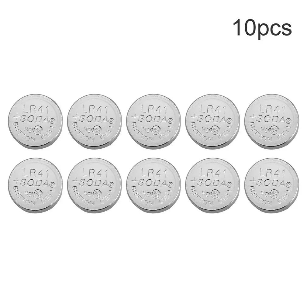 

10pcs Universal AG3 Button Cell Battery LR41 LR736 392 392A SR41SW CX41 SR736 SR41 Cell Button Watch Button Cell Coin Batteries