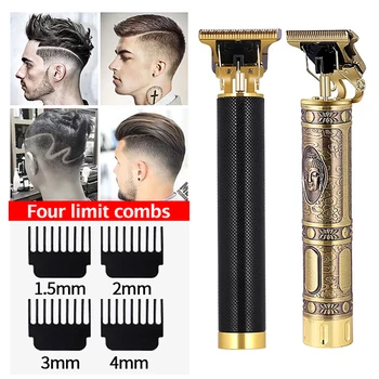 

2020 USB Rechargeable Hair Clipper Electric hair trimmer Cordless Shaver Trimmer 0mm Men Barber Hair Cutting Machine for men