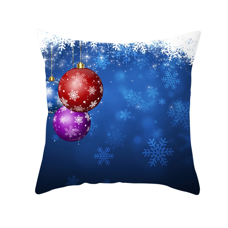Fuwatacchi темно-синяя Рождественская декоративная наволочка для подушки, наволочка в скандинавском стиле со стразами, наволочка из полиэстера для домашнего дивана, стула, наволочки - Цвет: PC12026