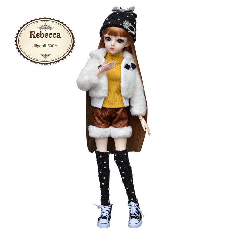 Новое поступление 1/3 BJD кукла 60 см полный набор макияжа BJD/SD кукла для девочек подарок на день рождения и Рождество